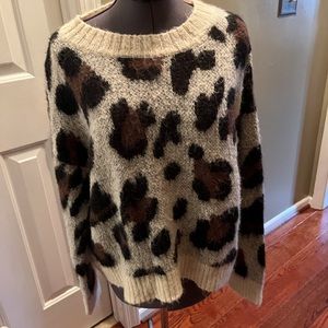 Cheetah print sweater